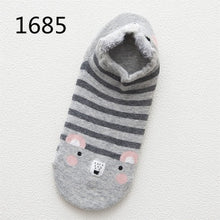 Load image into Gallery viewer, SP&amp;CITY 5pairs Cute Animal Cotton Socks Female Kawaii Cat With Dog Summer Short Sock Slippers Women Casual Soft Funny Boat Socks