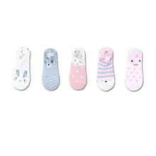 Load image into Gallery viewer, SP&amp;CITY 5pairs Cute Animal Cotton Socks Female Kawaii Cat With Dog Summer Short Sock Slippers Women Casual Soft Funny Boat Socks