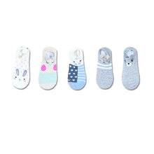 Load image into Gallery viewer, SP&amp;CITY 5pairs Cute Animal Cotton Socks Female Kawaii Cat With Dog Summer Short Sock Slippers Women Casual Soft Funny Boat Socks