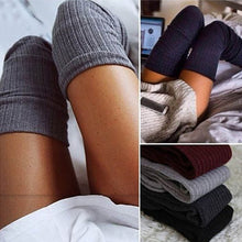 Load image into Gallery viewer, Sexy women&#39;s stockings gaiters striped long socks thigh high stockings female erotic warm over knee socks women stocking