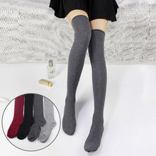 Load image into Gallery viewer, Sexy women&#39;s stockings gaiters striped long socks thigh high stockings female erotic warm over knee socks women stocking