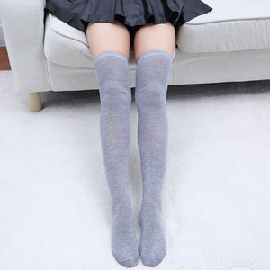 Sexy women's stockings gaiters striped long socks thigh high stockings female erotic warm over knee socks women stocking