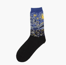 Load image into Gallery viewer, Classic Fashion Retro Abstract Oil Painting Art Socks Women Modern Van Gogh Starry Night Oil Painting Happy Women Socks Men Sox